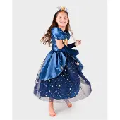 Den Goda Fen Star Princess Dress - Blue - 98/104
