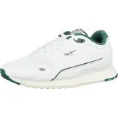 Pepe Jeans for man. PMS400008 Trainers Bexley One white (40), Flat, Laces, Casual