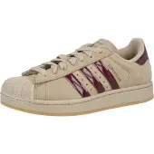 Adidas Originals Matalavartiset tennarit 'SUPERSTAR II' khaki / burgundin punainen