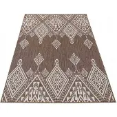 Hobby Hall Kaksipuolinen ZARA moderni punottu matto Zara 13, 80x150 cm, ruskea