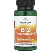 Swanson Health B12-vitamiini 500 mcg - 250 kapselia