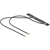 DeLOCK – Dual Band WLAN WiFi 6E Twin Antenna 2 x MHF 4L plug 5 dBi 2 x 15 cm PCB internal (89454)