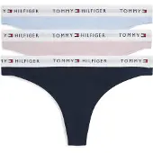 Tommy Hilfiger Underwear Stringit laivastonsininen / taivaansininen / pastellinpinkki / valkoinen