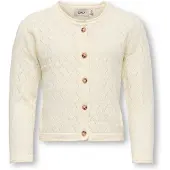 ONLY Kmgmegan Life Ls Cardigan Knt Noos - Cream - 98