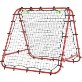 Aosom Jalkapallon torjuntaseinä Homcom 100x95x90cm, punainen/musta