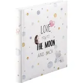 Hama Albumi - To The Moon - 29 x 32 cm - 60 valkoista sivua - Tyylikäs muotoilu - Aikuisille