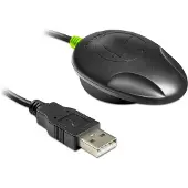 DeLOCK – NL-602U GPS-vastaanotin, USB 2.0, u-blox 6, IPX6, 1,5m, musta (61840)