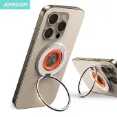 JOYROOM JR-ZS383 Magneettinen MagSafe-yhteensopiva rengaspidike - valkoinen / oranssi