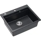 Quadron KURT 110 WORKSTATION Musta Täplikäs graniittitiskiallas