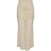 ONLY Onlpearlina Long Wide Skirt Wvn - Cream - XS