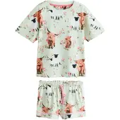 Next Pyjamashortsit vaaleanruskea / pastellinvihreä / pitaija / musta