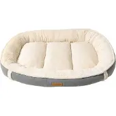 INF Mokkanahka Flanelli Nest Dog Bed Lemmikkien petimatto Harmaa M