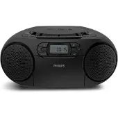 Philips TAZ2200/10 kannettava CD-soitin radiolla ja kasetilla, musta