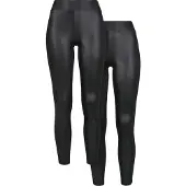 Urban Classics Synthetic Leather Leggingsit 2 Yksiköt