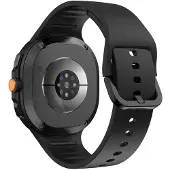 SKALO Silikoniranneke sopii Samsung Galaxy Watch8 Classic 46mm - Musta