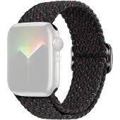 SKALO Punottu -ranneke Apple Watch Ultra 3 49mm - Musta-Pisteitä