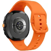 SKALO Silikoniranneke sopii Samsung Galaxy Watch8 40mm - Oranssi