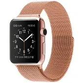 SKALO Milanese Loop Apple Watch Series 11 42mm - Ruusukulta