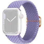 SKALO Punottu -ranneke Apple Watch Series 11 46mm - Violetti