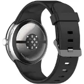 SKALO Silikoniranneke Google Pixel Watch 4 45mm - Musta