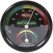 Trixie Analoginen Lämpömittari. Kosteusmittari Ø7.5 Cm One Size Black