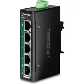 Trendnet TI-PELC50 5-port industrial PoE+ Ethernet mini-switch for DIN rail