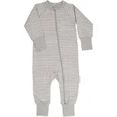 Geggamoja Two Way Zip - Pyjamas Classic - Grey - 98-104