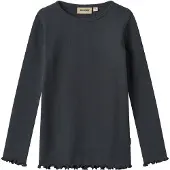 Wheat T-Shirt L/S Ida - Navy - 110