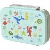 Rice Eväslaatikko - ja 6 lokeroa - 1 L - Sininen Ocean Tulosta - - OneSize - Eväslaatikot