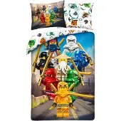 Halantex SP. z.o.o. Lego Ninjago vuodevaatesetti, 140 x 200 cm, 100% puuvillaa