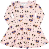Geggamoja Bamboo Flared Dress - Pink - 74/80