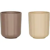 OYOY Pullo kopp 2-pakkaus Taupe-vanilla