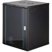 Digitus DN-37115, Seinään asennettava laitekehikko, 16U, 60 kg, Näppäinlukko, Kotelon kiskot, Tehostunut kaapelinhallinta