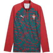 Puma Portugali Harjoituspaita Pre Match 1/4 vetoketju World Cup 2026 - Rot/Vihreä laguuni - , koko Medium