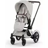 Cybex ePriam Style Chrobrw ratas (pkt) Chrome Brown/City Grey