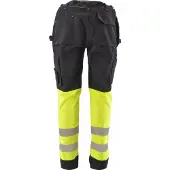 AWTOOLS Suojaavat työhousut AW02610; T3; S musta/keltainen