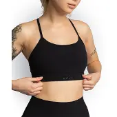 Awco Studio Light Sports Bra, Matte Black
