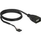 DeLOCK – Cable USB 2.0 pin header female to 1 x USB 2.0 Type-A female 60 cm (85671)