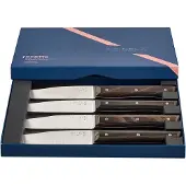 Opinel Facette pöytäveitsi 4-pakkaus, tumma saarni