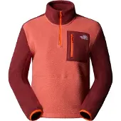 The North Face Women's Yumiori 1/4 Zip Mars Dust/Sumac/Solar Flare Välikerrospuserot XS