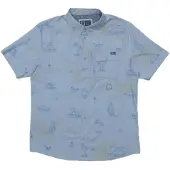 Salty Crew Flagship Uv Button Up Lyhythihainen Paita
