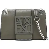 Armani Exchange for woman. XW000281AF13672U7043 Green clutch handbag (OSFA), Casual, Synthetic
