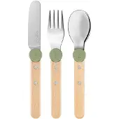 Opinel - Petit Gourmet Lasten aterimet 3 osaa Vihreä