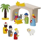 Woomax Wooden Navity Scene Kuvio 11 Kappaletta