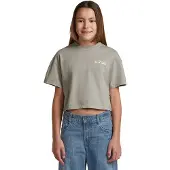 G-Star Girls Cropped Relaxed T-Shirt - Grey - girls