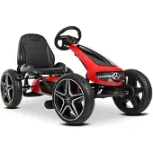 Kärkkäinen Mercedes Benz Gokart punainen polkuauto kumirenkailla