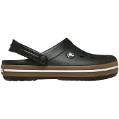Crocs Kids' Crocband Gum Clog Black 29-30