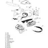 Arai Qv-p Shade Kypärän Takaosan Ilmanvaihtoaukko