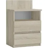 Top E Shop M1 SONOMA MAT nightstand/bedside table 2 drawer(s) Oak