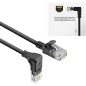 ACT CAT6A verkkokaapeli, kulma alas